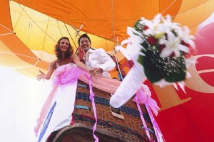 свадьба на воздушном шаре