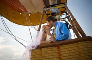 свадьба на воздушном шаре
