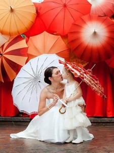 зонтики на свадьбе