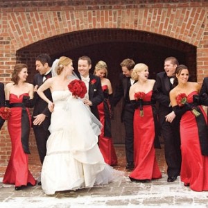 свадьба в красном цвете