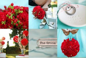 свадьба в красном цвете