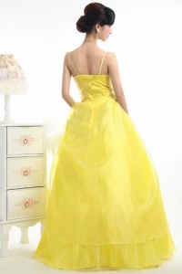 жёлтое свадебное платье