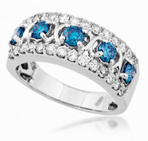 обручальное кольцо с камнями