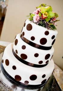 шоколадный свадебный торт