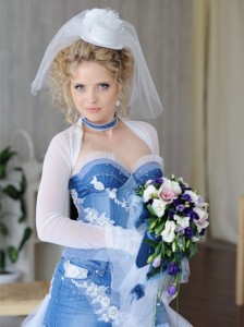 оригинальное свадебное платье