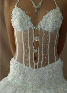прозрачное свадебное платье